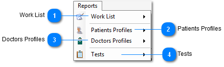 Reports Menu
