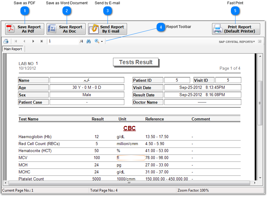 Tests Result Report